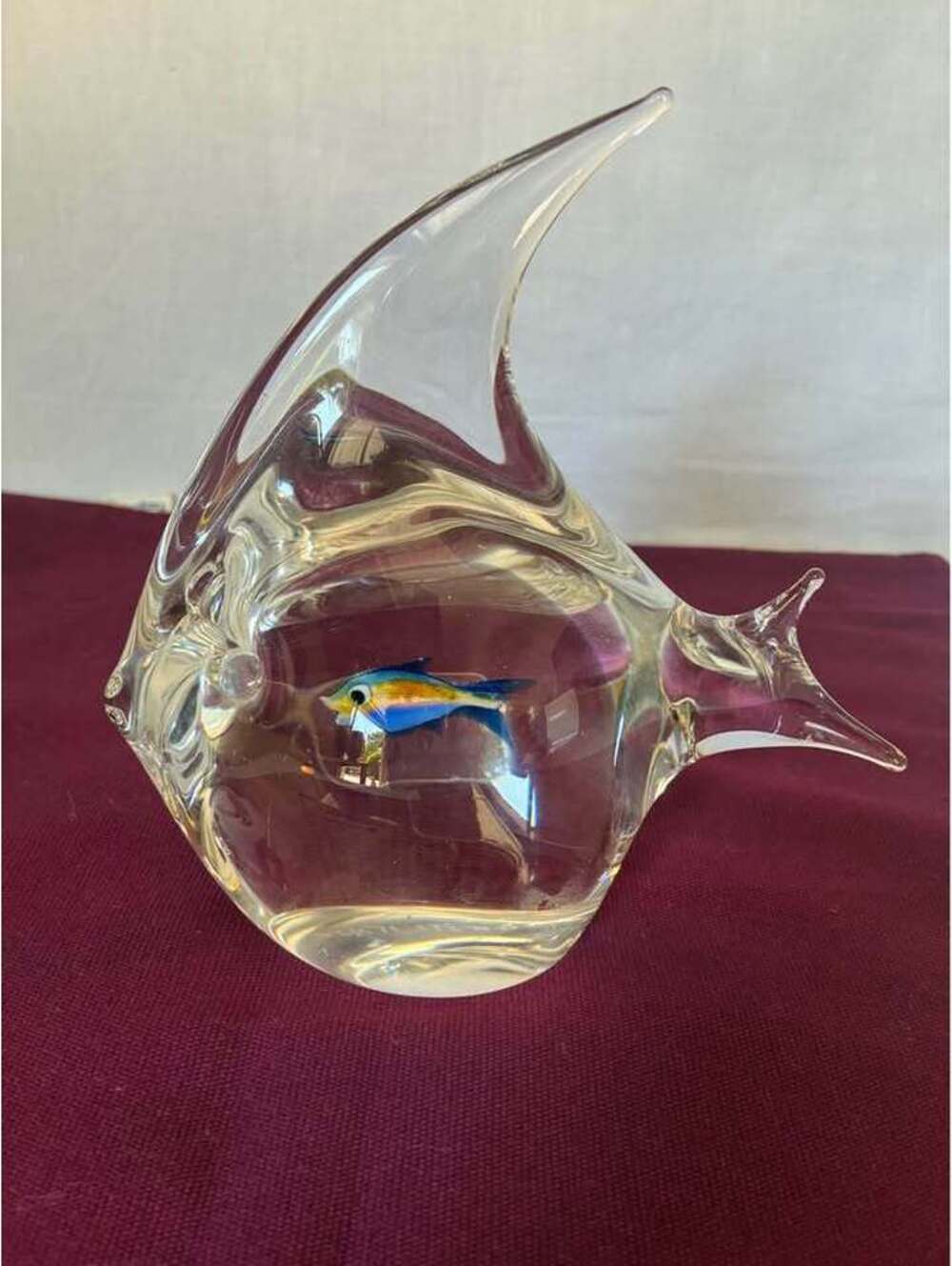 Wonderful Oggetti Murano signed Glass Fish figurine/Sculpture